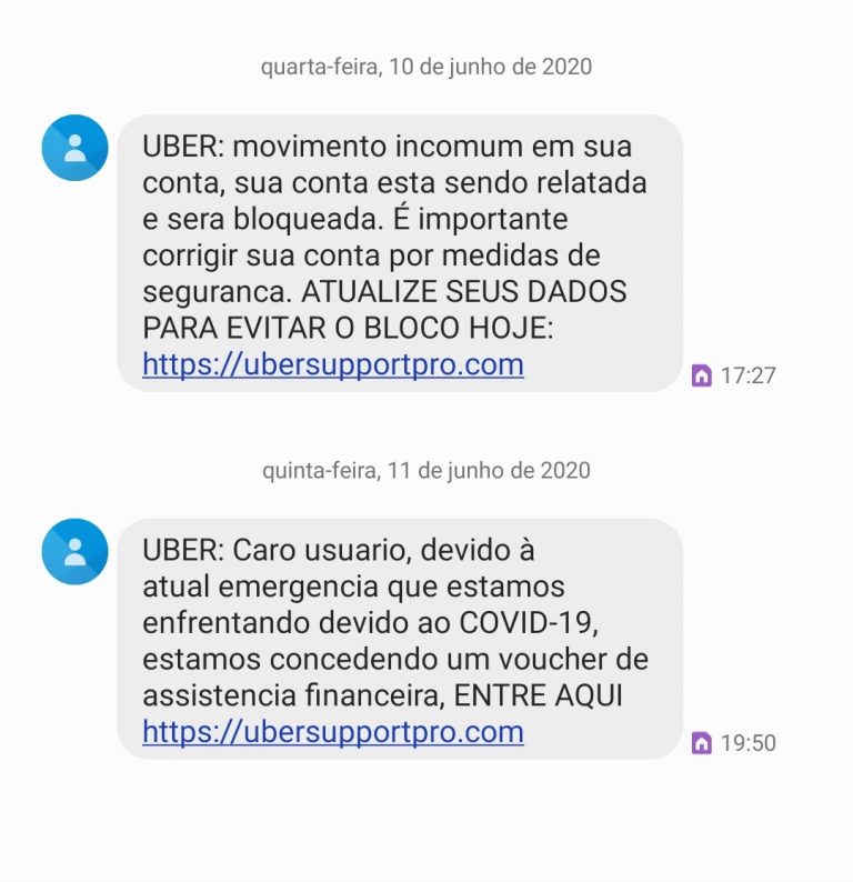 SMS Uber